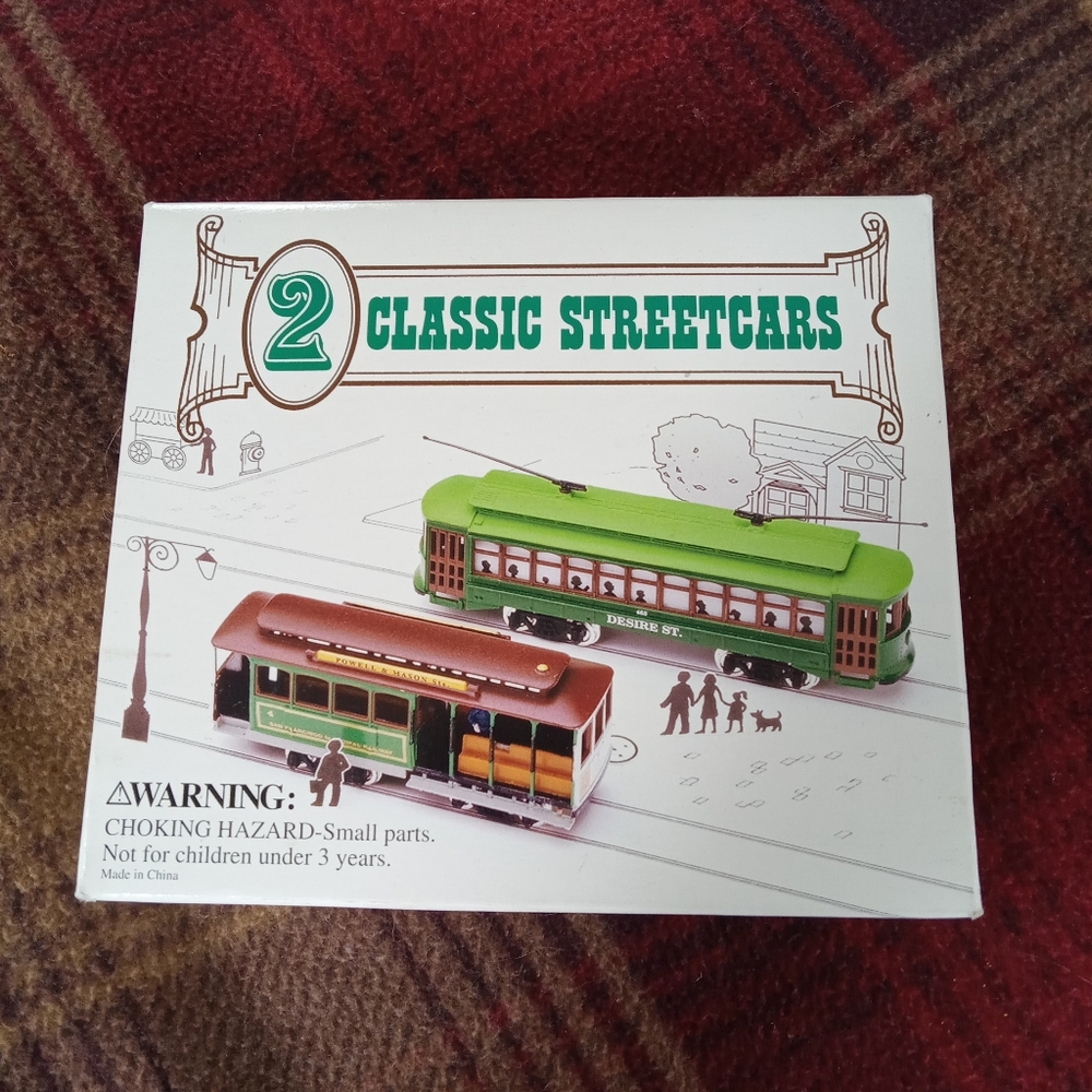NEW Classic Streetcars Toy Set-Readers Digest Green and Brown